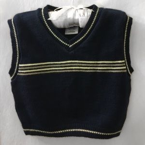BABY GAP Blue Sweater Vest Baby Boy 6-9 Months
